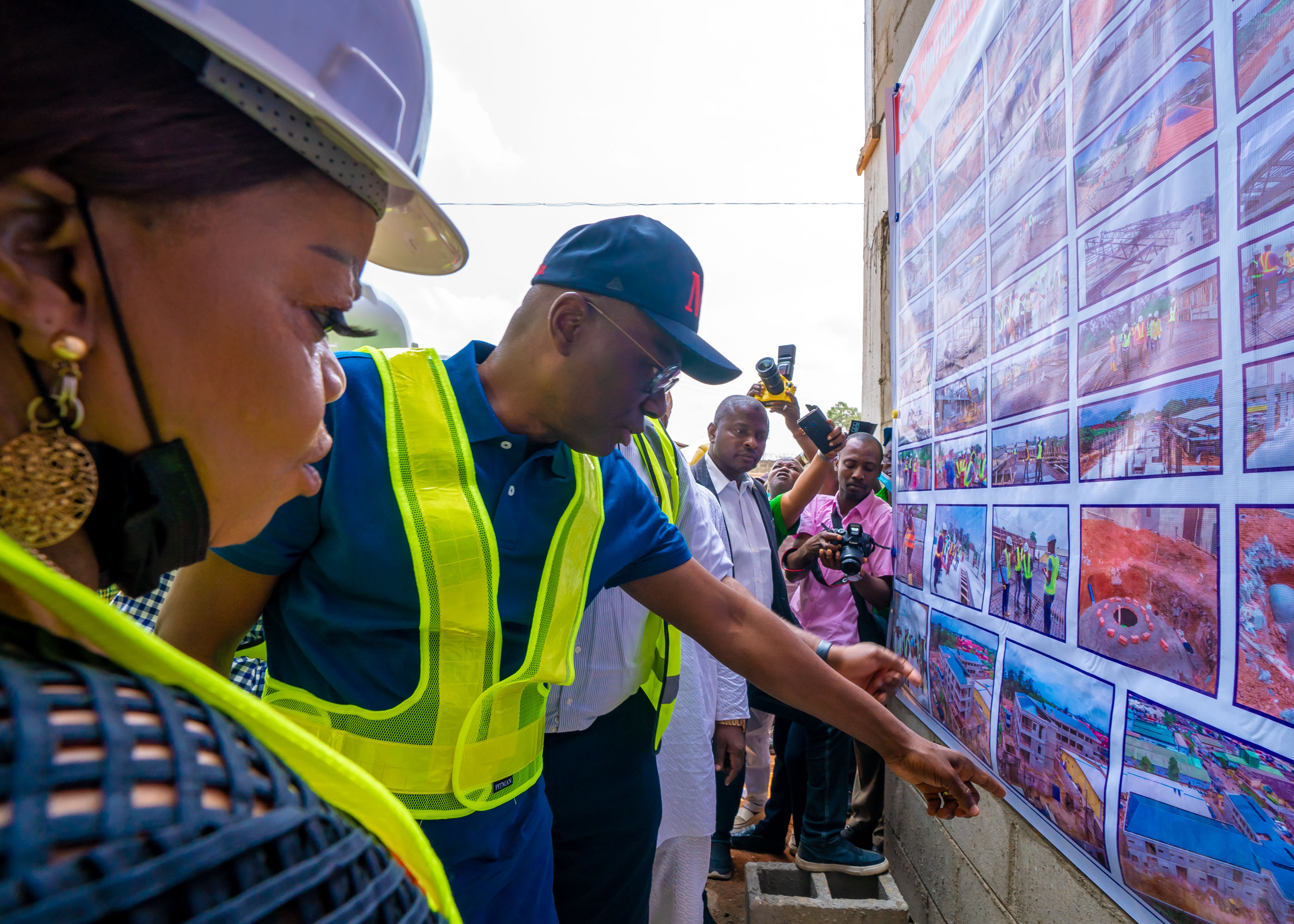 SANWO-OLU INSPECTS ONGOING CONSTRUCTION OF LAGOS LEATHER HUB AT MATORI